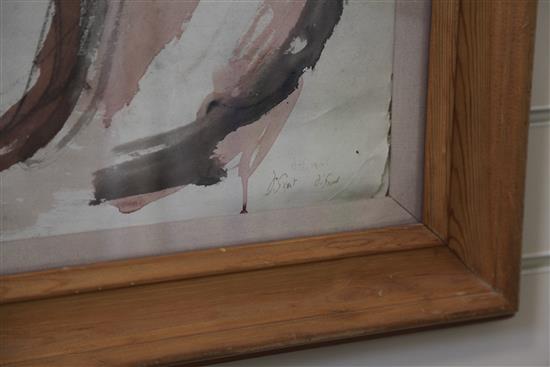 § Duncan Grant (1885-1978) Sketch of two female nudes 41 x 17.5in.